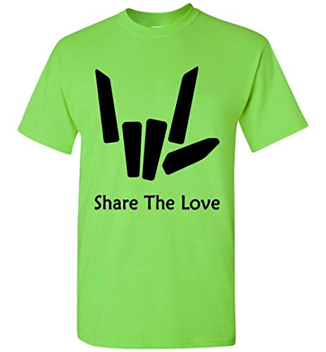 Share The Love Tshirt for Kids and Youth Lime