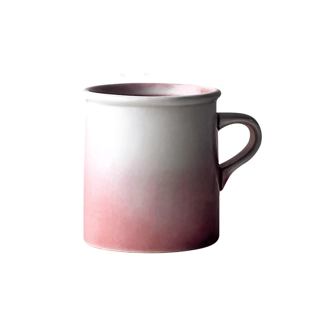 Taza de té Taza de cerámica, 1 juego taza café con degradado rosa, capacidad 340 ml for beber agua en casa, leche, té