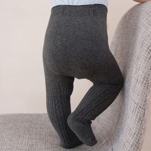 Girls Winter Fleece Lined Leggings Kids Footie Basic Solid Full Length Stretchy Thermal Stockings Tights Pants3