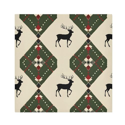 Servilletas de Tela Navideñas Multicolor Pack x6 20x20 in miniatura 1
