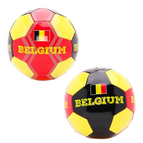 Toyland® Belgique Ballon de Football sur Le thème du Pays (8 kg/Taille 5) – Euros et Coupe du Monde – Jouets d'extérieur – 14 Styles Disponibles –...