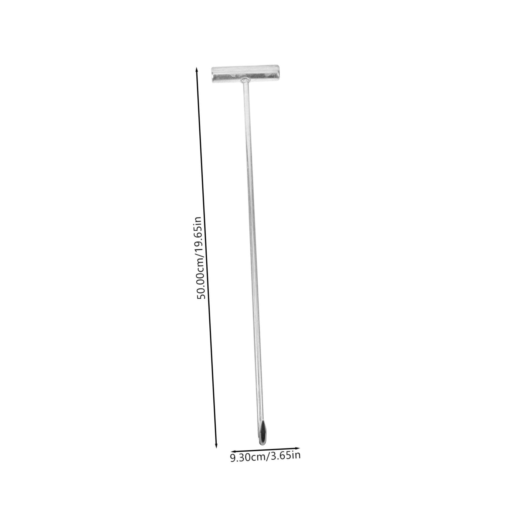 FUNOMOCYA Sturdy Iron Manhole Cover Lifting Hook 50cm Door Lifter Hook for Utility Lid Cover Roller Shutter Doors