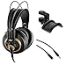 AKG K 240 Studio Professional Semi-Open Stereo Headphones with Auray Headphone Holder and 25' Extension Cable