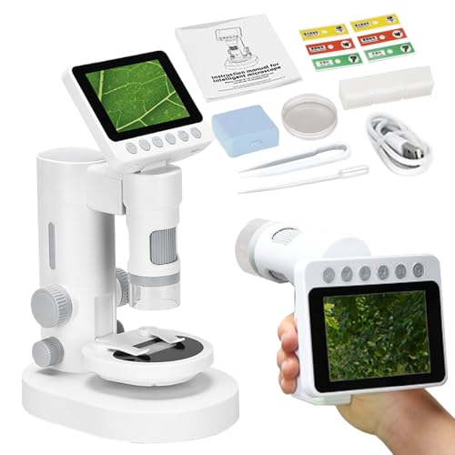 Microscopio Para Niños | 100X-1000X Juguetes de Ciencia | Microscopio Digital Portátil | Para Jóvenes Estudiantes, Amantes de la Ciencia, Educación en el Hogar, Aula, Escuela, Hogar, Viajes y Summlere