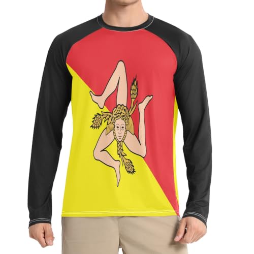 Camisa de playa UPF 50+ para hombre con cuello redondo ideal para natación segura