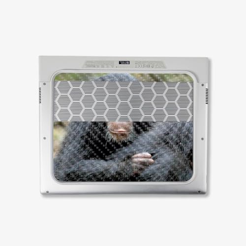 Image of MightySkins Carbon Fiber Skin Compatible with Alienware X14 R2 (2023) Full Wrap Kit - Baby Chimp | Protective, Durable Textured Carbon Fiber Finish | Easy to Apply & Change Styles | Made in The USA