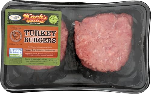 Kochs Turkey Farm Ground Turkey Thigh Patties, 16 OZ