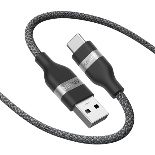Image of Anker Car Carplay USB to USB C Cable, USB A to USB C Charger Cord for iPhone 15 /16 /16 Pro Max /Plus and More (USB 2.0, 6FT,Black)