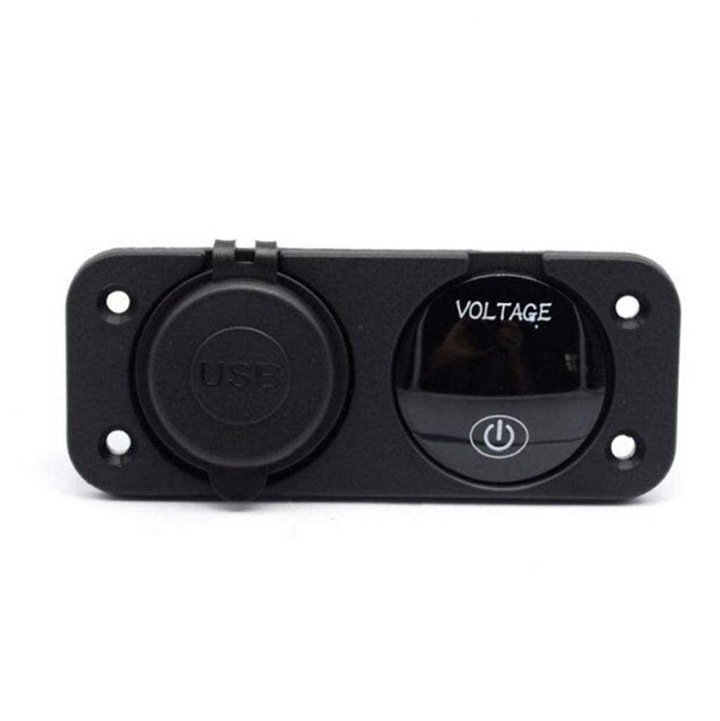 Touch Switch Motorcycle Modified 4.2a Mobile Phone Car Charger Car Modified Usb Voltmeter 12v-24v Charger