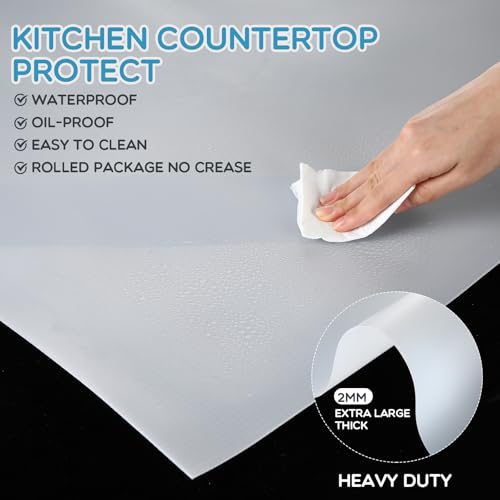 Tabla de cortar flexible extra grande 36x24 in plástico blanco miniatura 3