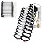 10FT Attic Ladder Pull Down System, 12-Steps Retractable Loft Ladder with Handrails, Heavy Duty Wall-Mounted Aluminum Folding Ladders for Attic, Garage, Roof, Max Load 881lbs