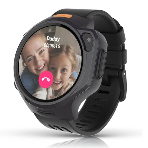 myFirst R2 Kids Smart Watch, 4G GPS Tracker with Video Calling, SOS Safety & Parent App Control, AMOLED Display, Heart Rate Monitor, 5MP Camera, Birthday Gift for Boys Girls Ages 5–12