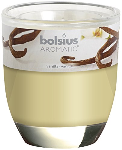 Preisvergleich Produktbild Bolsius 80 x 70 mm Scented Glass Jar, Vanilla