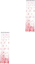 Abaodam 2 Peças Cortinas Transparentes Estampadas Cortinas Transparentes Persianas Cortinas Transparentes Meio Sombreamento Tule Cortina Floral Decorativa Haste De Triagem De Janela