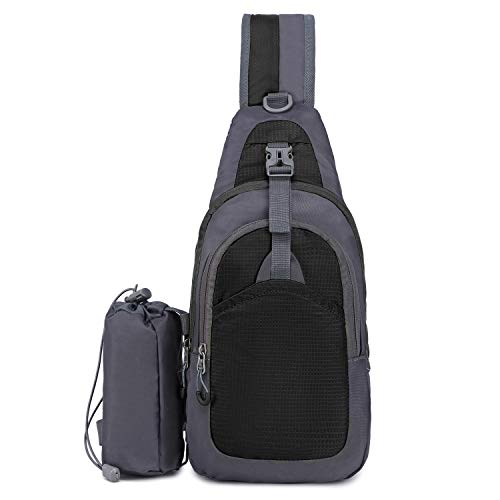 Gainty Saco de estilingue 7L feminino masculino mochila de ombro mochila causal bolsa crossbody para