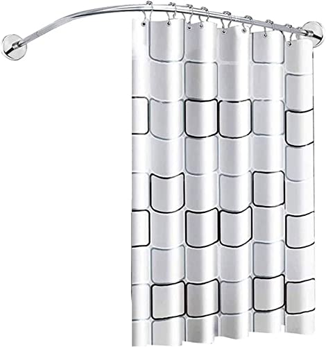 Barre de rideau de bain d'angle pour aménager une douche fonctionnelle