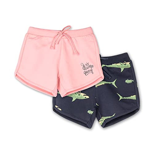 Image of Real Basics Premium Cotton Printed Shorts for Girls (Pack of 2)