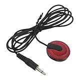LRXIYODE Gitarren Tonabnehmer Piezo Kontaktmikrofon 3,5-mm Klinke Dünn für Akustikgitarre Ukulele Kalimba Bohrfreie Montage Hochempfindlich für Live Studio Übung