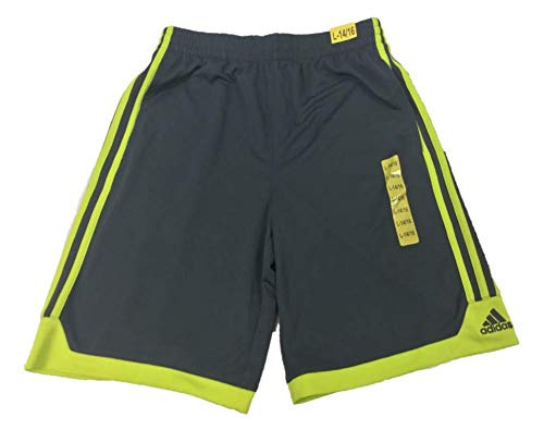Short en maille active adidas Boys pour ados en taille L gris foncé