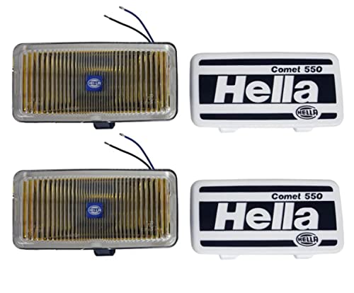 Image of Hella 550 Performance Off-Road Amber Fog Light Kit for Pickup Trucks, SUV, 4x4, Jeep, Tractors / 005700681