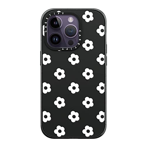 Coque iPhone 14 Pro Casetify Ditsy Daisies avec motif fleurs et dos mat