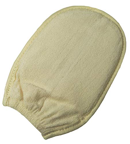 Hydrea London Organische Egyptische Loofah Exfoliërende Handschoen, Lichtgroen - Image 4