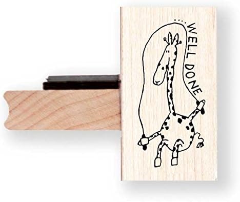 Blade Rubber Well Done Giraffe teacher reward stamp BR010D