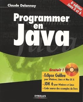 Paperback Programmer en Java (1Cédérom) (French Edition) [French] Book