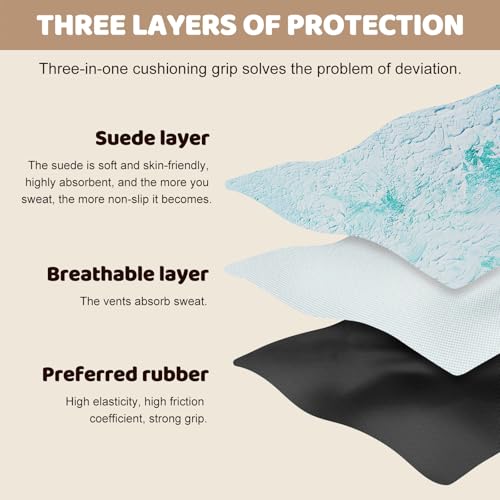 Glonerle Tapete Reformer de Pilates Antiderrapante, Tapete Reformador de Camurça de Microfibra, Aces