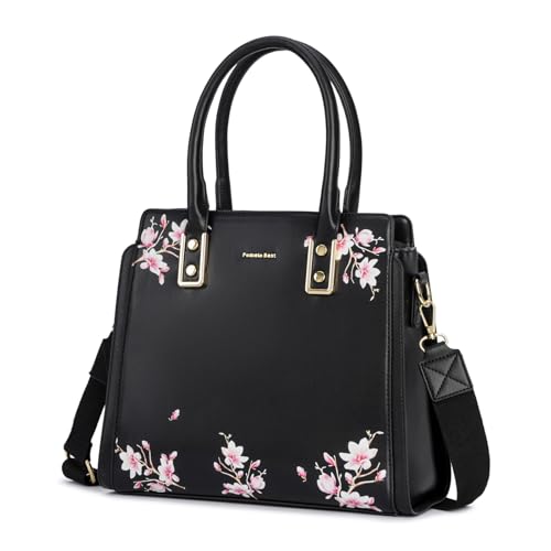 Image of Pomelo Best Purses and Handbags for Women with Multiple Pockets, Leather Top Handle Satchel Fashion Tote Shoulder Bags Ladies