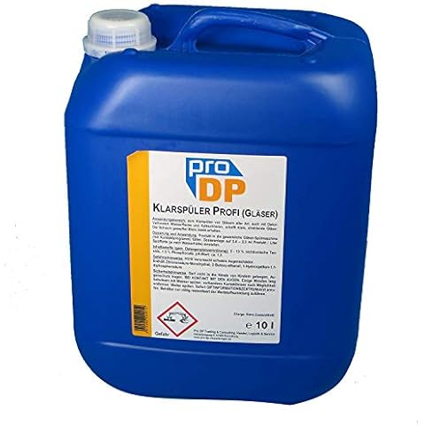 10l Pro DP Spezial Klarspüler Glanzspüler Glanztrockner für Gläserspülmaschinen im Kurztakt Gläser Maschinenklarspüler - Made in Germany Cover