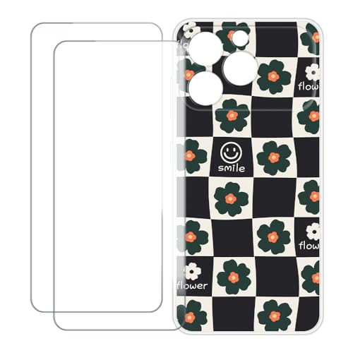 UOGNADGD �J�o�[ Oukitel C17 4G 2026 �Ƃ̌݊������� �J�X�^���J���t���P�[�X�{�����K���X�ی�t�B����2���t�� ? �Ռ��z�������h�~ (�Ԃ̊i�q��)