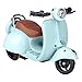 Doll Scooter for 17cm Doll,Scooter Toy with Lights and Music Rotate 360°,5 Colors Cute Motorcycles for Dolls,Desktop Ornaments for Doll Collectors,Interactive Rotating Toy Desktop Decoration (Blue)