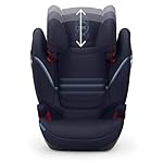 CYBEX Gold Kinder-Autositz Solution S-Fix, Für Autos mit und ohne ISOFIX, Gruppe 2/3 (15-36 kg), Ab ca. 3 bis ca. 12 Jahre, Deep Black