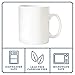 28oz Super Large White Coffee Mugs. Large Handles and Ceramic Construction, Set of 2 by Serami