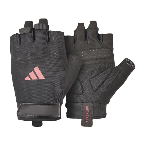 Adidas Essential Training & Weightlifting Gloves, Fingerless Workout Gloves