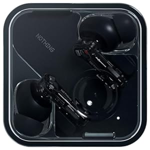 Nothing Ear Wireless Earbuds with ChatGPT Integration, Smart ANC, Hi-Res Audio with LDAC & LHDC, 11mm Dynamic Bass Boost, 40.5H Playtime, 6 Mics for Calls Headphones, Wireless Charging Black