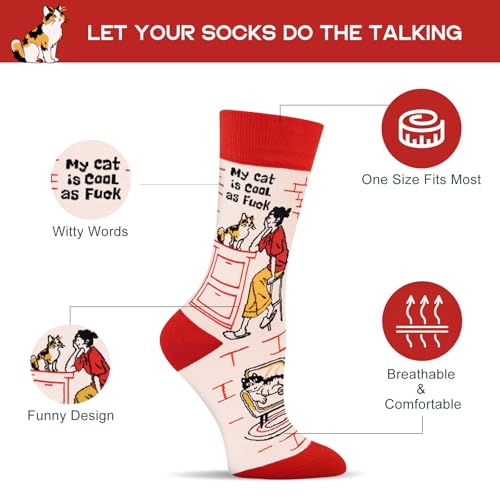 Image of Funny Socks for Women and Teenage Girls, Cute Crazy Unique Novelty Gifts | Gifts for Valentines Birthdays Easter Mothers Day Christmas Stocking Stuffers