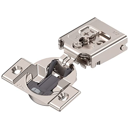 Blum B30C255BS08 Compact Clip 105 Degree 1/2" Overlay Blumotion Soft-Closing Screw-on Hinge -Single - Nickel