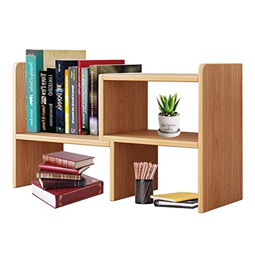TWSOUL Libreria da scrivania regolabile, in legno