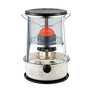 Kerosinekachel, 6 l, draagbare efficiënte petroleumkachel, camping, terrastent, kerosineverwarming, voor binnen en buiten, mobiele verwarming, kerosinekachel, voor ruimteverwarming in de winter, wit –