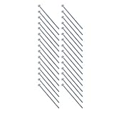 Half Thread, Heavy Duty Half Tooth M6 30 Pieces WearResistant Lengthened Back Protector (M6*200)