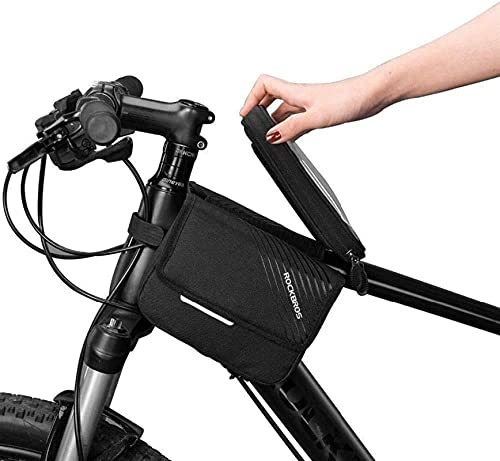 Bolsa de bicicleta táctil SSDD para cuadro de montaña y soporte de móvil 8