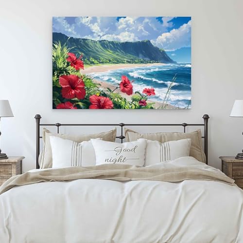 Toile dessin animé océan prête à poser pour sublimer un mur vide