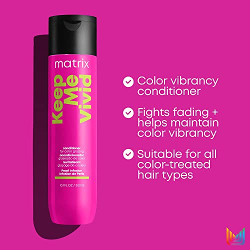 Matrix Keep Me Vivid Conditioner | Deeply Nourishes Hair & Prevents Fading | For Semi-Permanent And Color Treated Hair | Salon Conditioner | Packaging May Vary | 10.1 Fl. Oz. #TOP3