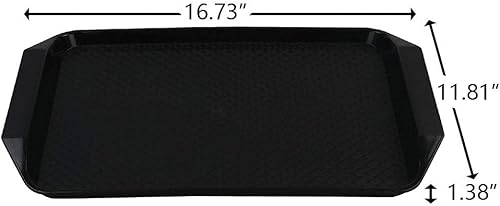 Miniatura 2 de 6 paquetes de bandejas de plástico para comida rápida, bandejas de colores para servir