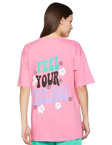 Image of T2F Women's Cotton Oversized Fit T-Shirt (Pack of 3)