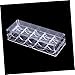 ibasenice Stylish Acrylic Game Chips Storage Box with Cover Organizer for Poker Chips Easy to Use for Game and Keeping Your Organized