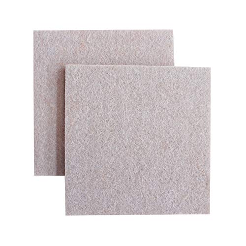 YINSONG Coussinets en Feutre pour Meubles - Coussinets Carrés pour Meubles Protecteurs de Sol Coussinets pour Pieds de Meubles, Beige, 4 cm/32 Pcs Cover