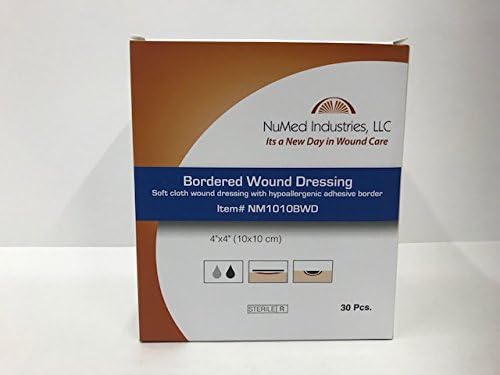 Bordered Wound Dressing 4x6 30/Box